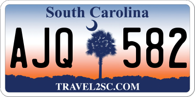 SC license plate AJQ582