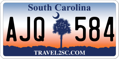 SC license plate AJQ584