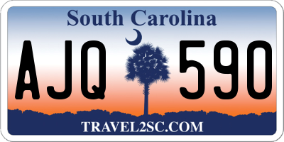SC license plate AJQ590