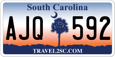 SC license plate AJQ592
