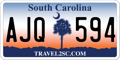 SC license plate AJQ594
