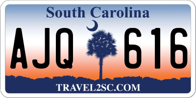SC license plate AJQ616