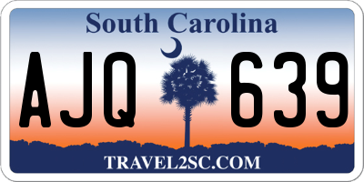 SC license plate AJQ639