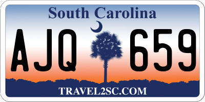 SC license plate AJQ659