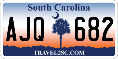 SC license plate AJQ682