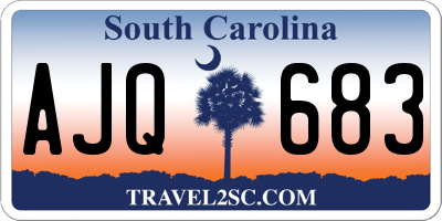 SC license plate AJQ683