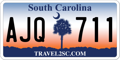 SC license plate AJQ711