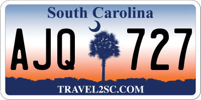 SC license plate AJQ727
