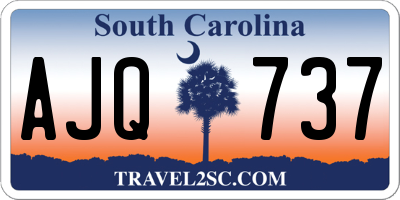 SC license plate AJQ737