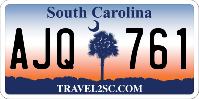 SC license plate AJQ761