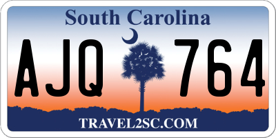 SC license plate AJQ764