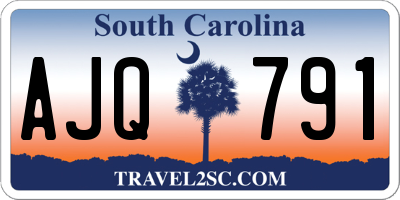 SC license plate AJQ791