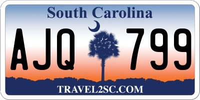 SC license plate AJQ799