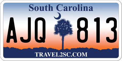 SC license plate AJQ813