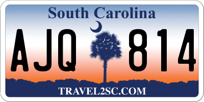 SC license plate AJQ814