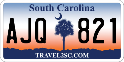 SC license plate AJQ821