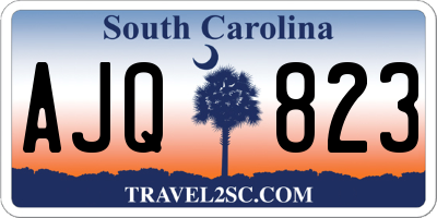 SC license plate AJQ823