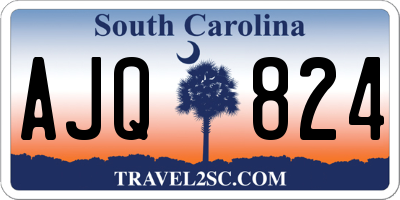 SC license plate AJQ824