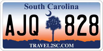 SC license plate AJQ828