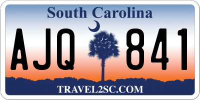 SC license plate AJQ841