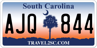 SC license plate AJQ844