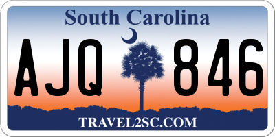 SC license plate AJQ846