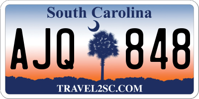 SC license plate AJQ848