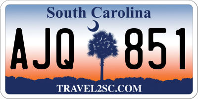 SC license plate AJQ851