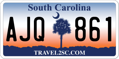 SC license plate AJQ861