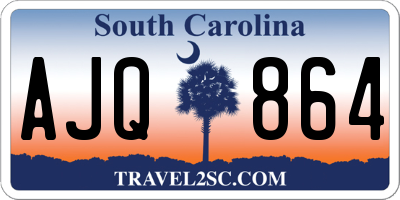 SC license plate AJQ864