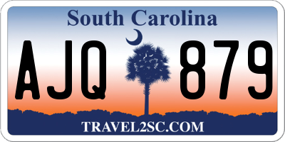 SC license plate AJQ879
