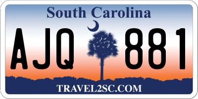 SC license plate AJQ881
