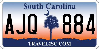 SC license plate AJQ884