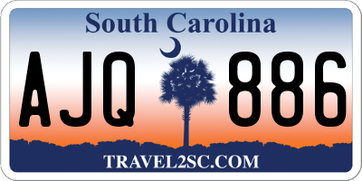 SC license plate AJQ886