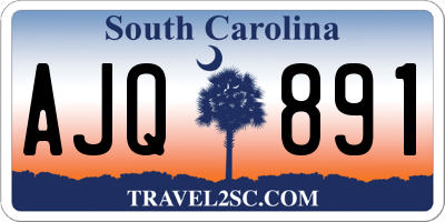 SC license plate AJQ891
