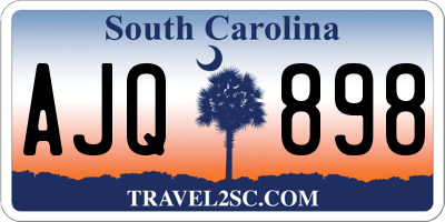 SC license plate AJQ898