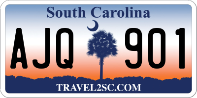 SC license plate AJQ901