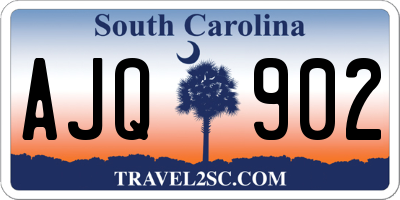 SC license plate AJQ902