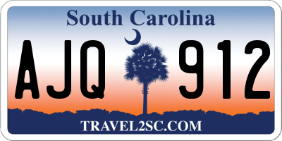 SC license plate AJQ912