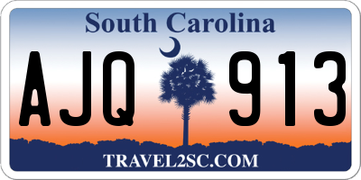 SC license plate AJQ913