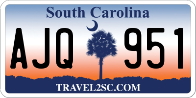 SC license plate AJQ951