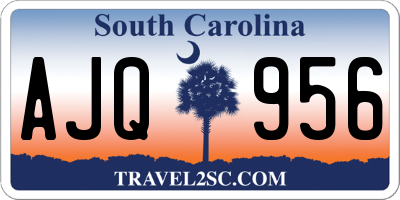 SC license plate AJQ956