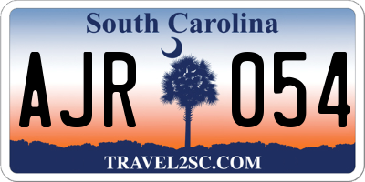 SC license plate AJR054