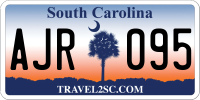 SC license plate AJR095