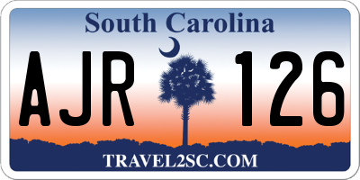 SC license plate AJR126