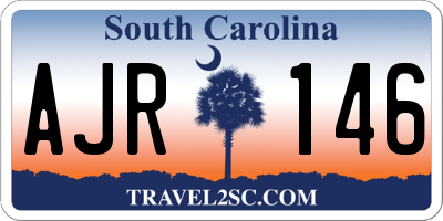 SC license plate AJR146