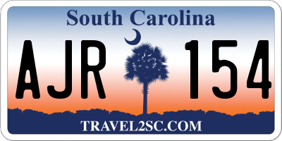 SC license plate AJR154