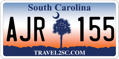 SC license plate AJR155