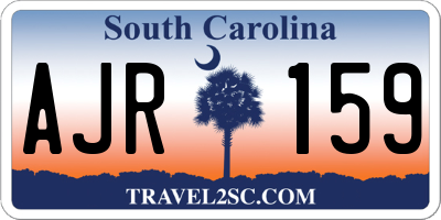 SC license plate AJR159