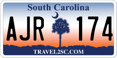 SC license plate AJR174